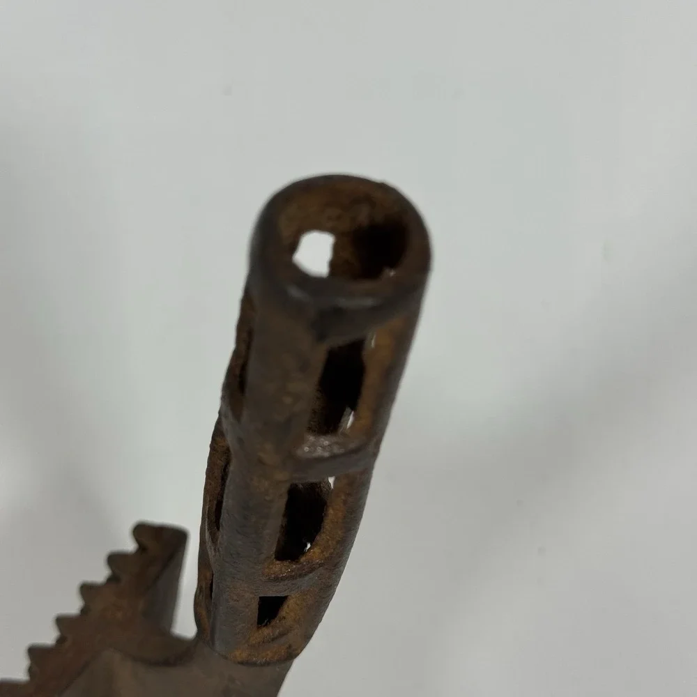 Antique‎ Cast Iron Meat Tenderizer Kitchen Tool Ice Hammer Rustic Kitchen Tool